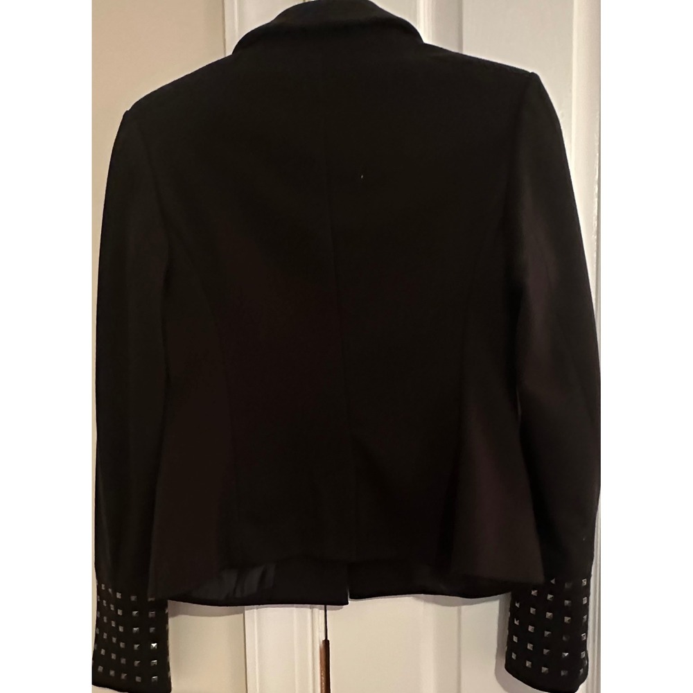 Laundry by Shelli Segal Studded Cuff Black Blazer Jacket‎ Size 4 - Picture 9 of 9